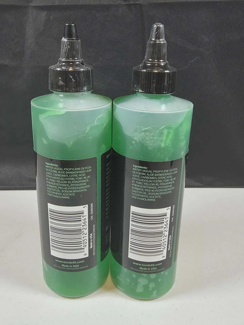 TOMB 45 SHAVE GEL BY BARBER FOR BARBERS NEW SEALED 2 - 8 FL. OZ. BOTTLES